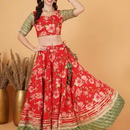 COTLAND FASHION Printed Ready to Wear Lehenga &-picture-32