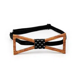 Alvaro Castagnino Men Brown Printed Wooden Bow Tie-image-56
