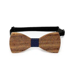 Alvaro Castagnino Men Brown Printed Wooden Bow Tie-image-7