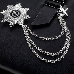 SYGA Men Artificial Stones Brooch-image-100