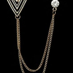 SYGA Men Artificial Stones Brooch-image-34