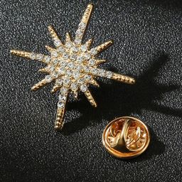 SYGA Men Artificial Stones Brooch-image-85