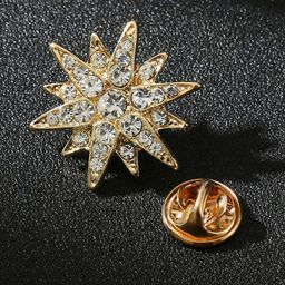 SYGA Men Artificial Stones Brooch-image-86