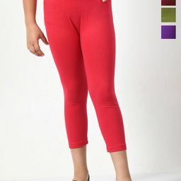 BAESD Girls Pack Of 4 Mid-Rise Regular Fit Capris-picture-32