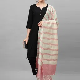 Indo Era Women Striped Dupatta-22