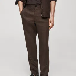 MANGO MAN Slim Fit Trousers-image-40