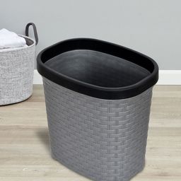 Kuber Industries Set Of 2 Textured Plastic Pedal Open Dustbin-68