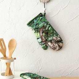 House This Bandipur Green Printed Kitchen Gloves-29