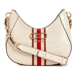GUESS Croc-Textured Structured Sling Bag-image-23