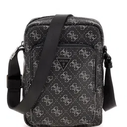 GUESS Brand Logo Print Messenger Bag-46