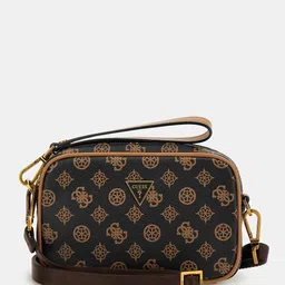 GUESS Printed PU Structured Sling Bag-image-0