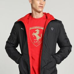 PUMA Motorsport Scuderia Ferrari Style Hooded Reversible Padded Jacket-picture-25