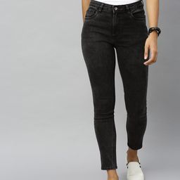 Roadster Women Black Skinny Fit Mid-Rise Clean Look Stretchable Jeans-image-63