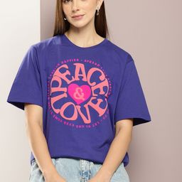 DILLINGER Women Graphic Printed Oversized T-shirt-image-71