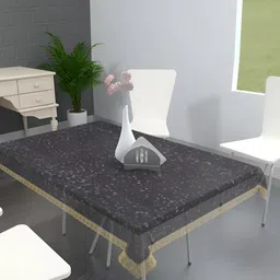 MONKDECOR Transparent 8 Seater Rectangle Waterproof Table Cover-picture-10