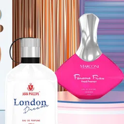 JOHN PHILLIPS Set of 2 Eau De Parfum 200ml - Men London Dream & Women Marconi Panama Rose-picture-41