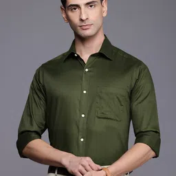 Raymond Self Design Slim Fit Pure Cotton Formal Shirt-image-59