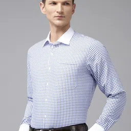 Van Heusen Slim Fit Checked Formal Shirt-image-62