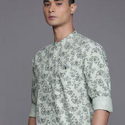 Louis Philippe Jeans Slim Fit Floral Printed Pure Cotton Casual Shirt-image-81