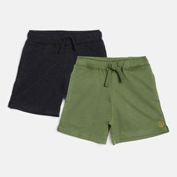 Campana Girls Pack of 2 Mid-Rise Cotton Shorts-37