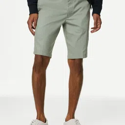 Marks & Spencer Men Mid-Rise Cotton Shorts-image-68