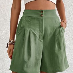 StyleCast Women Green Mid-Rise Shorts-image-6
