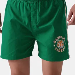 The Souled Store Men Green Printed Pure Cotton Boxers-picture-24