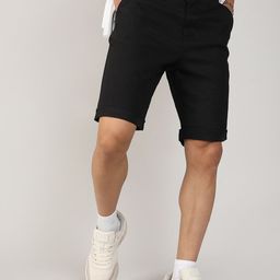 Campus Sutra Men Mid-Rise Tailored Shorts-picture-11