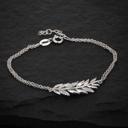 VANBELLE Women 925 Sterling Silver Rhodium-Plated Bracelet-37