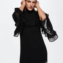 MANGO Sustainable Striped Sheath Mini Dress-image-33