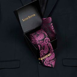 LOUIS STITCH Men Italian Silk Necktie Accessory Gift Set-picture-23
