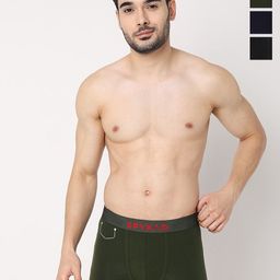 UnderJeans by Spykar Pack Of 4 Mid-Rise Trunk-picture-51