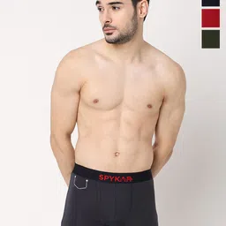 UnderJeans by Spykar Pack Of 4 Mid-Rise Trunk-picture-16