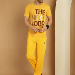 VIMAL JONNEY Printed Cotton T-Shirt With Trouser-image-79