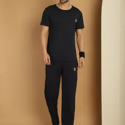 VIMAL JONNEY Round Neck Cotton T-Shirt With Trousers-picture-11