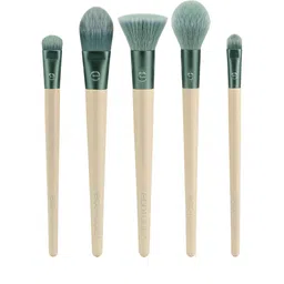 EcoTools Elements Super-Natural Face Makeup Brush Kit - Beige & Green-23