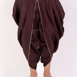 VASTRAMAY Boys Burgundy Dhoti-picture-32