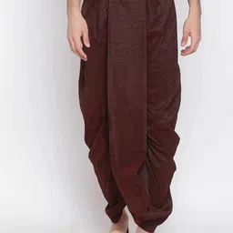 ROYAL KURTA Men Brown Solid Dhoti Pants-picture-11