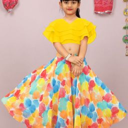 BAESD Girls Geometric Printed Ready to Wear Lehenga Choli-picture-10