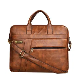 LOREM Unisex Tan Textured Messenger Bag-52