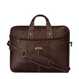 LOREM Unisex Coffee Brown Textured Messenger Bag-69