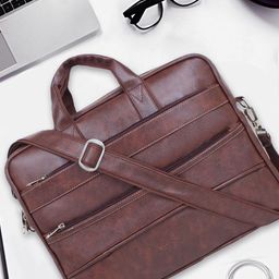 bagneeds Unisex Textured Laptop Messenger Bag-34