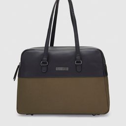 Caprese Colourblocked Structured Leather Shoulder Bag-19