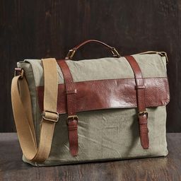 Mona B Unisex Green Messenger Laptop Bag-87