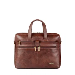 THE CLOWNFISH Unisex Brown Messenger Bag-5