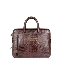 THE CLOWNFISH Unisex Brown Textured Messenger Bag-65