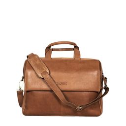 CALFNERO Men Brown Leather Messenger Bag-image-60