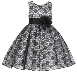 BAESD Grey Floral Print Round Neck Sleeveless Fit & Flare Knee Length Dress-picture-10