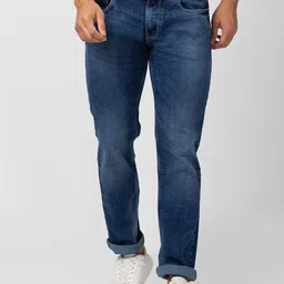 SPYKAR Men Relaxed Fit Light Fade Stretchable Cotton Jeans-image-81