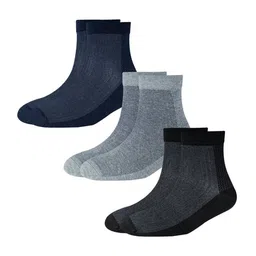Cotstyle Men Pack Of 3 Assorted Anti-Bacterial Above Ankle-Length Socks-40
